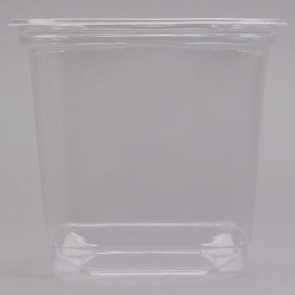 D&W Fine Pack SD24N FreshServe 24 oz. Square PLA Biodegradable