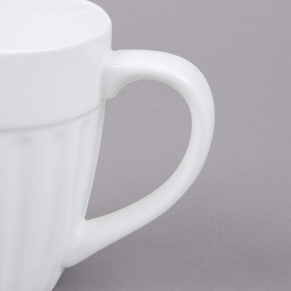 World Tableware CO18 Cookout 12 oz. Bright White Porcelain Mug 36/Case
