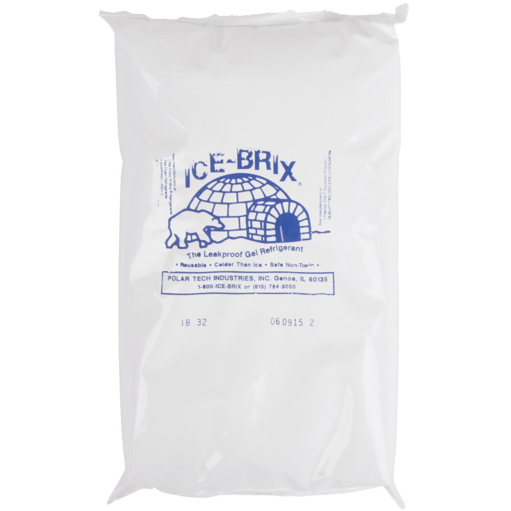 Polar Tech 32 Oz Ice Brix Leakproof Cold Pack 18case