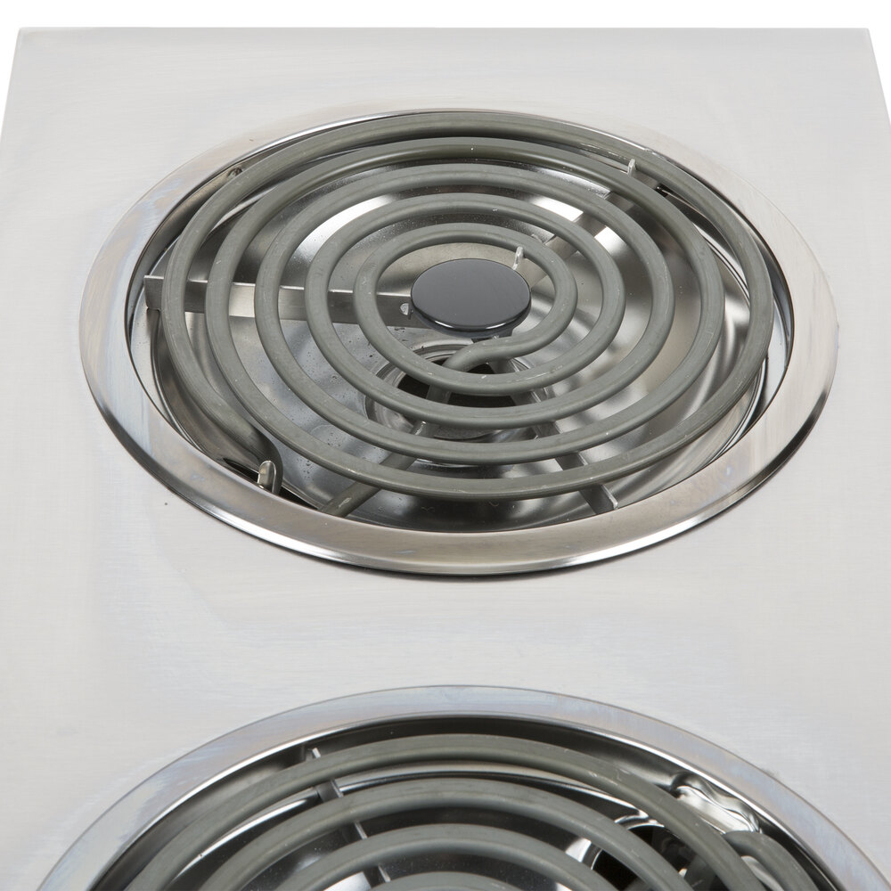 APW Wyott EHPi Dual Burner Countertop Electric Range 240V