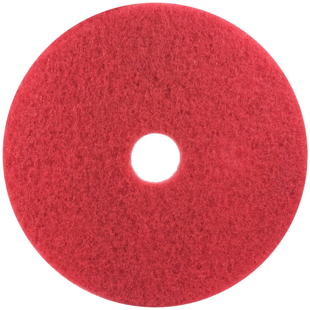 3M 5100 19" Red Buffing Floor Pad 5/Case