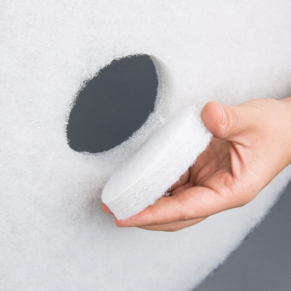 3m white floor buffing pads
