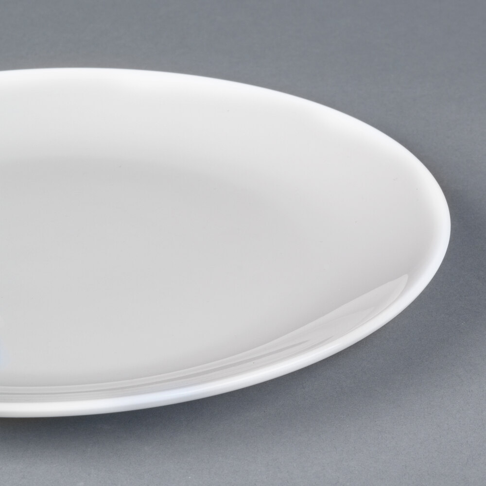 Arcoroc FN511 Infinity 9 1/2" White Coupe Bone China Plate by Arc