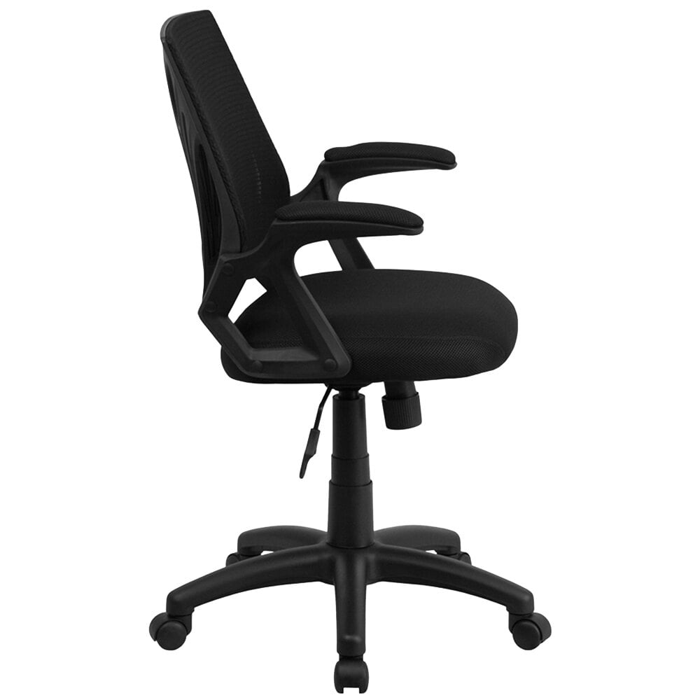 Flash Furniture GO-WY-82-GG Mid-Back Black Mesh Ergonomic Office Chair