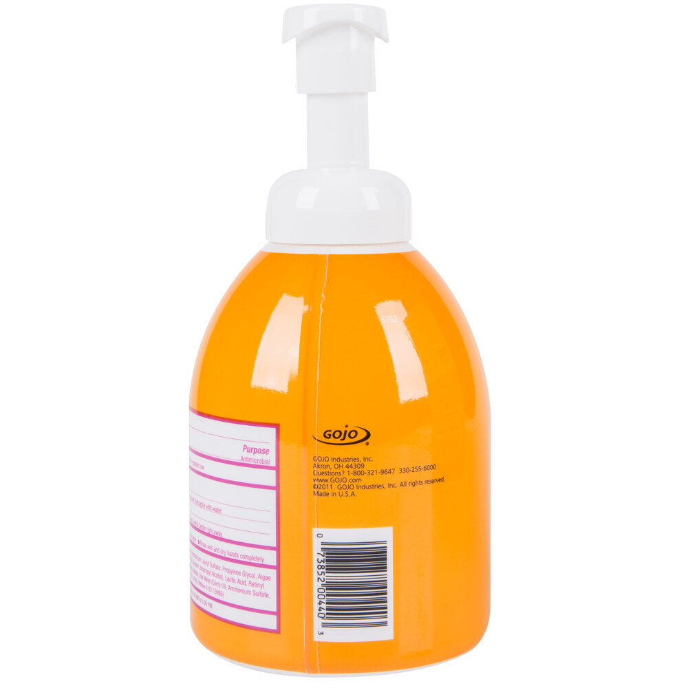 GOJO® 576204 Luxury 535 mL Orange Blossom Foaming Antibacterial Hand