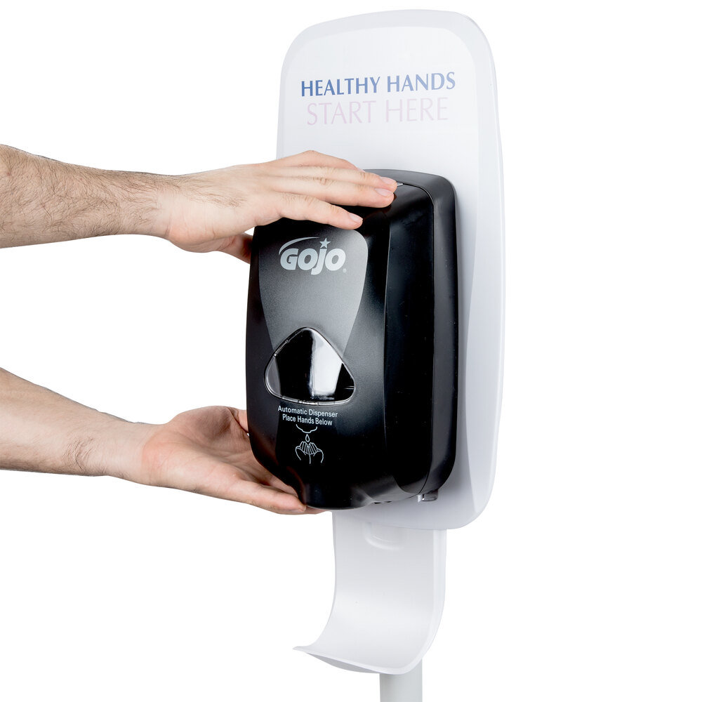 Purell® 2424DS Gray Touch Free Hand Sanitizer Dispenser Stand