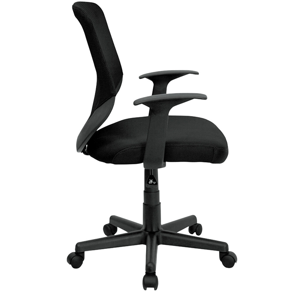 Flash Furniture LFW95ABKGG MidBack Black Mesh Office Chair with