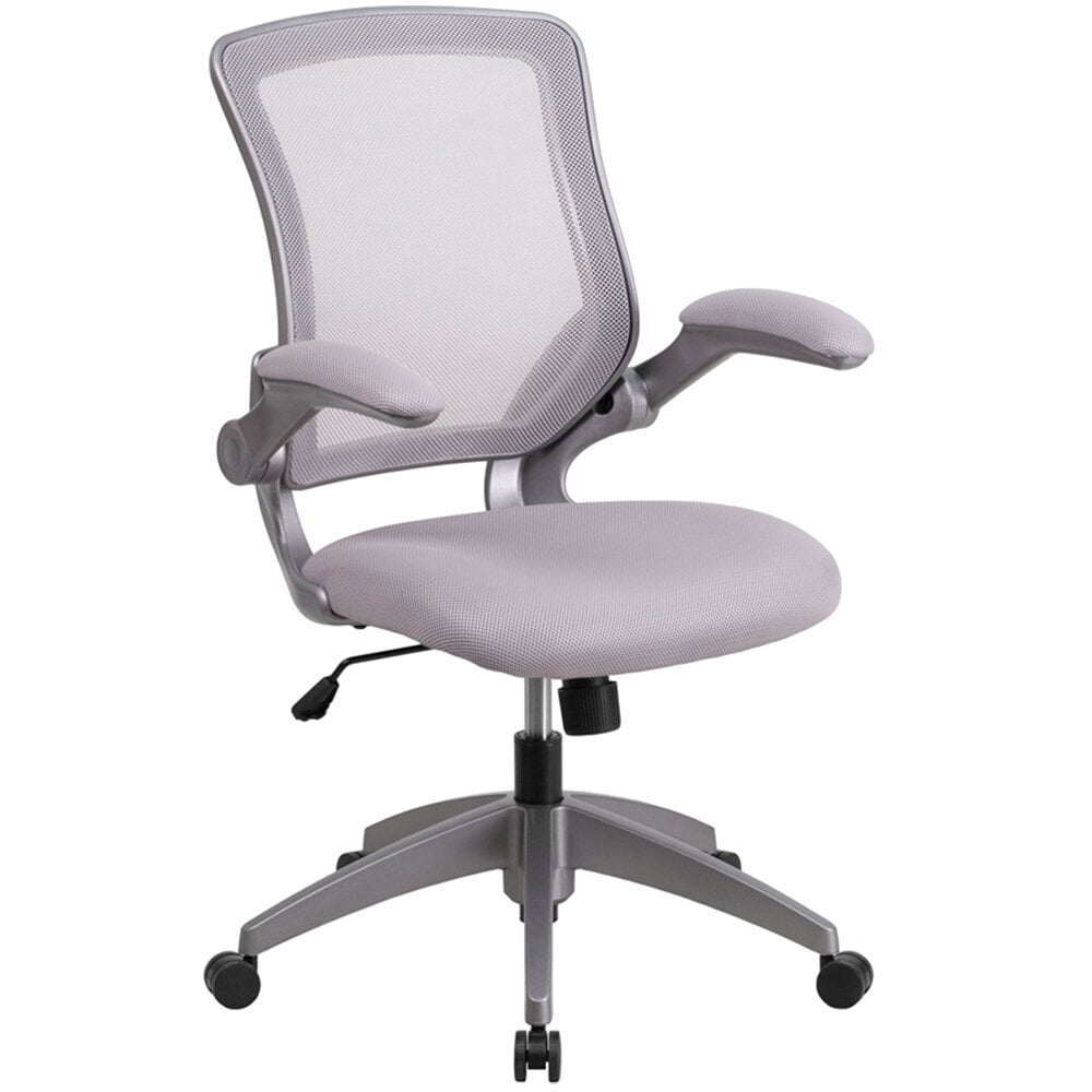 Office Chairs Desk Flash Furniture Bl Zp 8805 Gy Gg Mid Back Gray Mesh