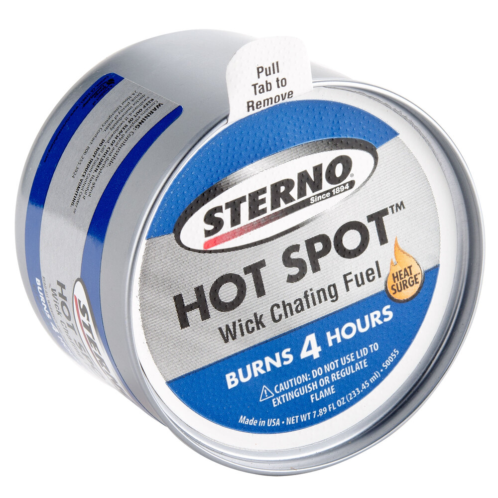 Sterno 10115 4 Hour Hot Spot SuperWick Chafing Fuel 24/Case