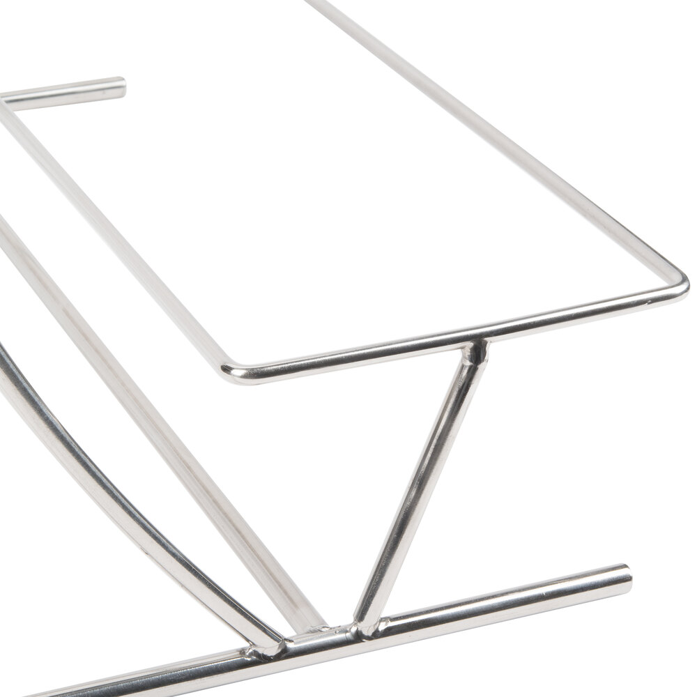 Get Mts-034 3 Tier Rectangular Cascading Stainless Steel Display Stand 