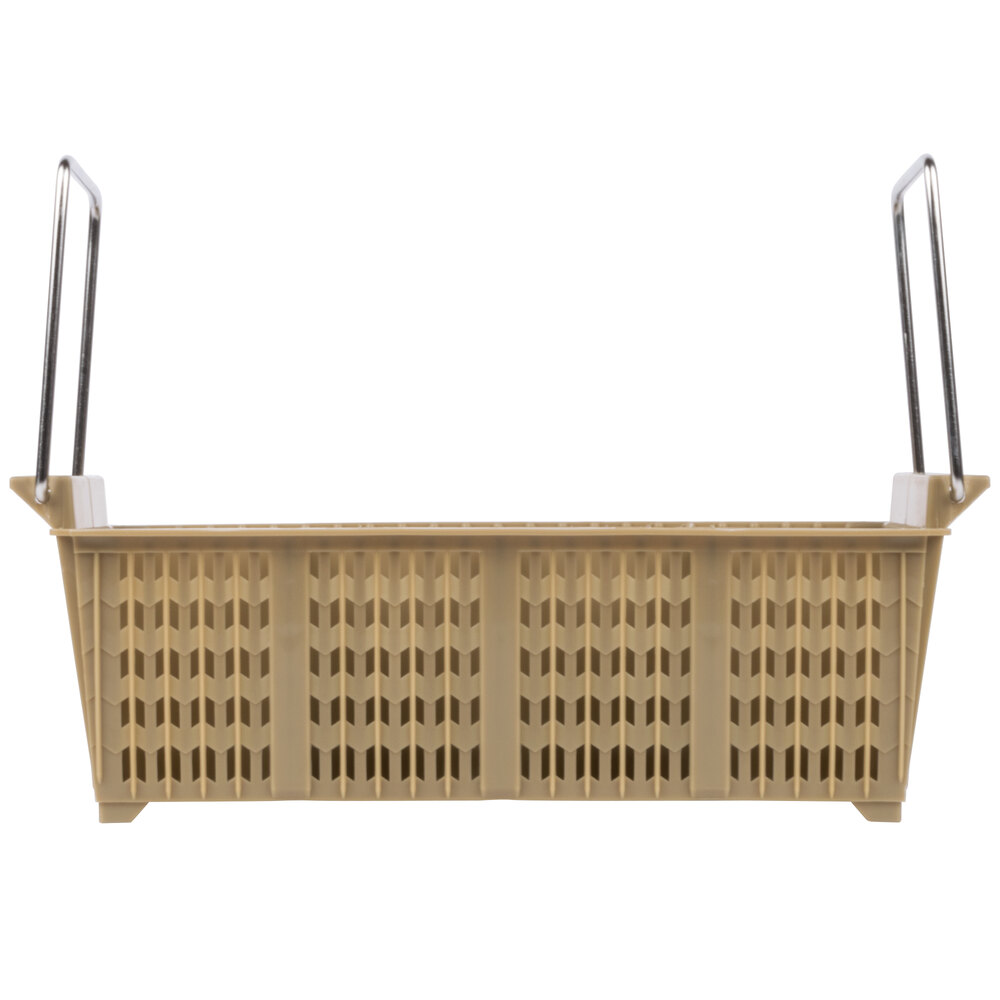 8 Compartment Half Size Flatware Rack with Handles