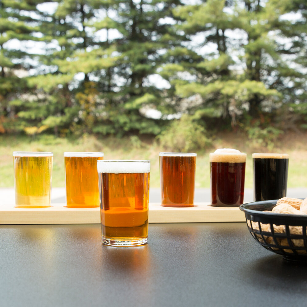 Libbey Craft Brews Beer Flight Set (6) 5 oz. Glasses with Natural