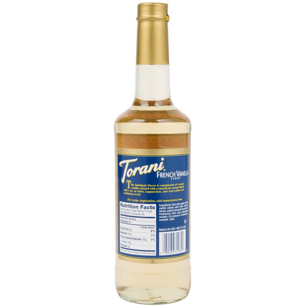 Torani French Vanilla Syrup 750 mL Shop staurantStore