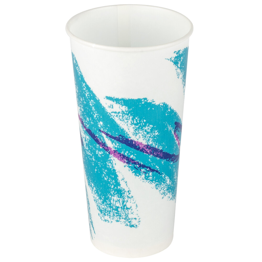 Dart Solo RS22N00055 Jazz 22 oz. Wax Treated Paper Cold Cup 1000/Case