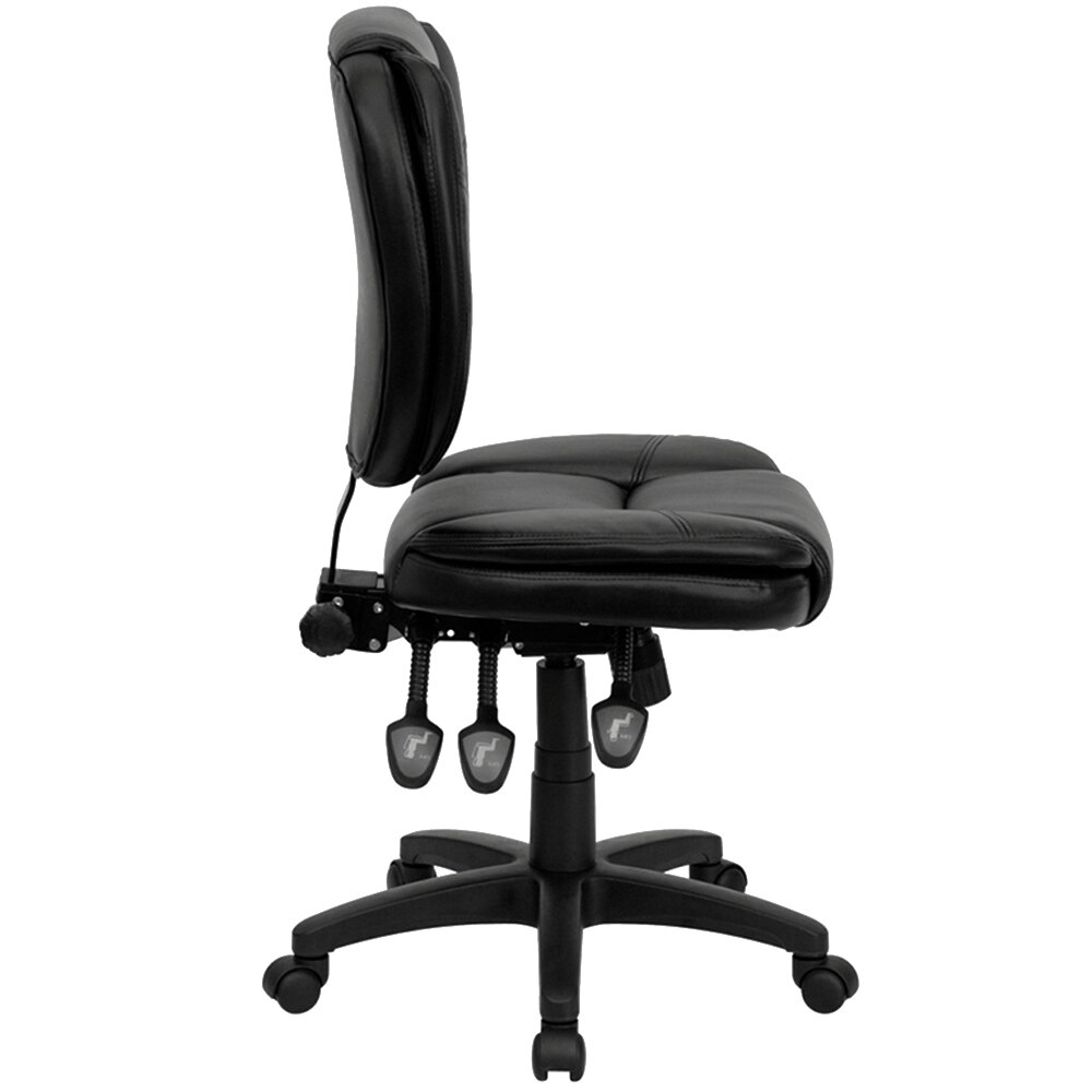 Flash Furniture GO930FBKLEAGG MidBack Black MultiFunctional