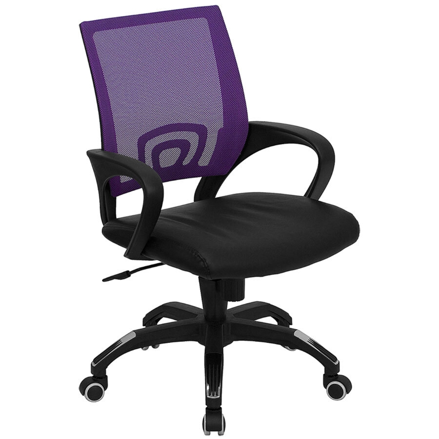 flash furniture cp-b176a01-purple-gg mid-back computer / office flash furniture cp-b176a01-purple-gg mid-back computer / office