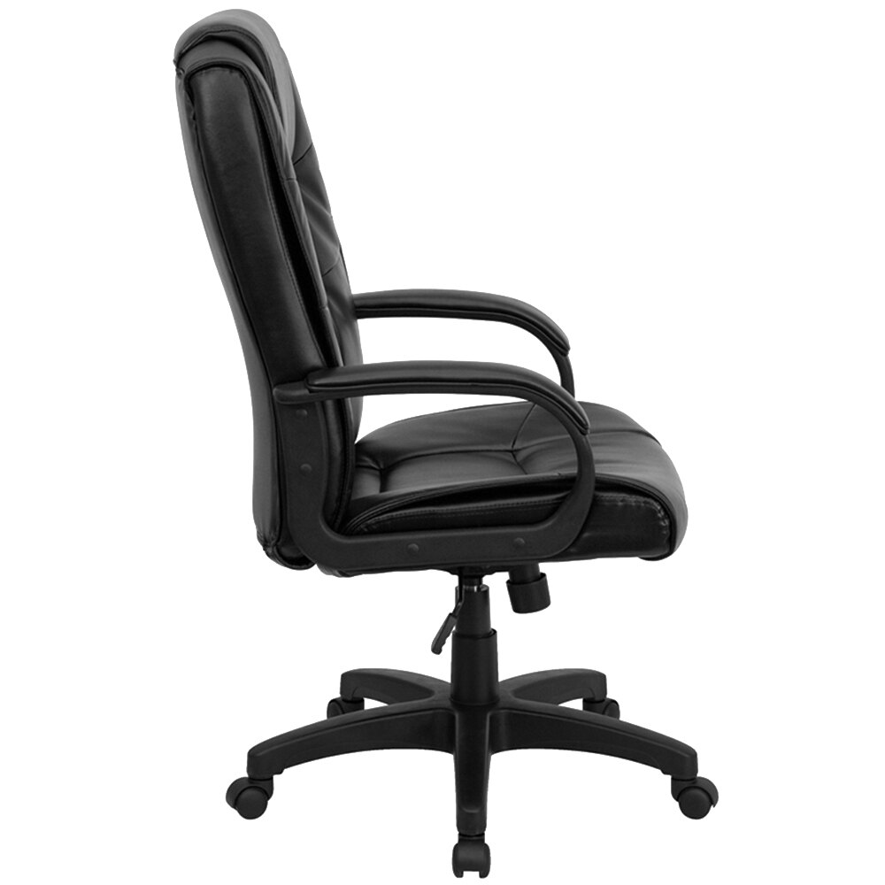 Flash Furniture GO5301BBKLEAGG HighBack Black Leather Executive