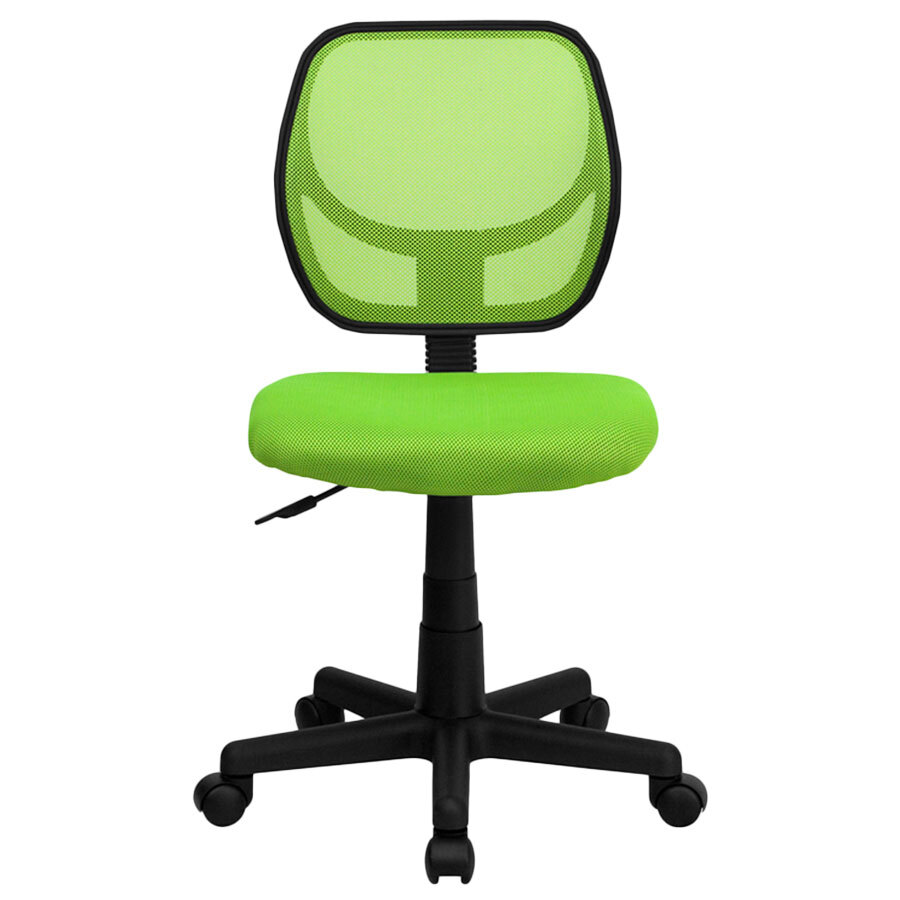 Flash Furniture WA-3074-GN-GG Mid-Back Green Mesh Office / Task Chair ...