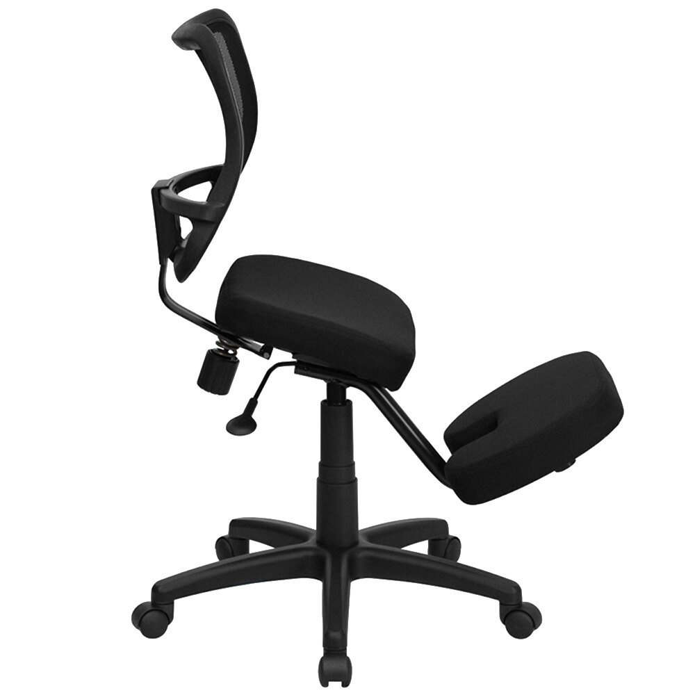 Flash Furniture WL3425GG Black Ergonomic Mobile Kneeling Office Chair