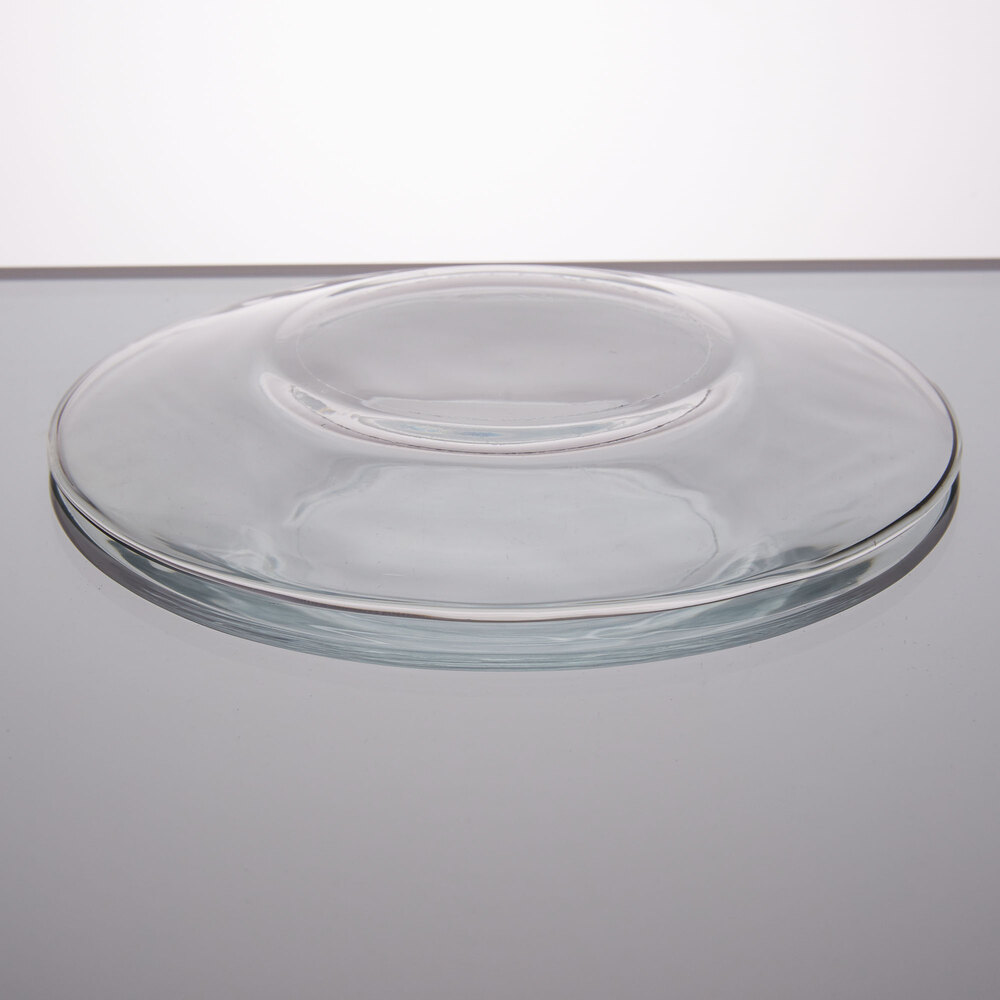 Libbey 5335 Moderno 6 1/4" Glass Salad / Dessert Plate 36/Case