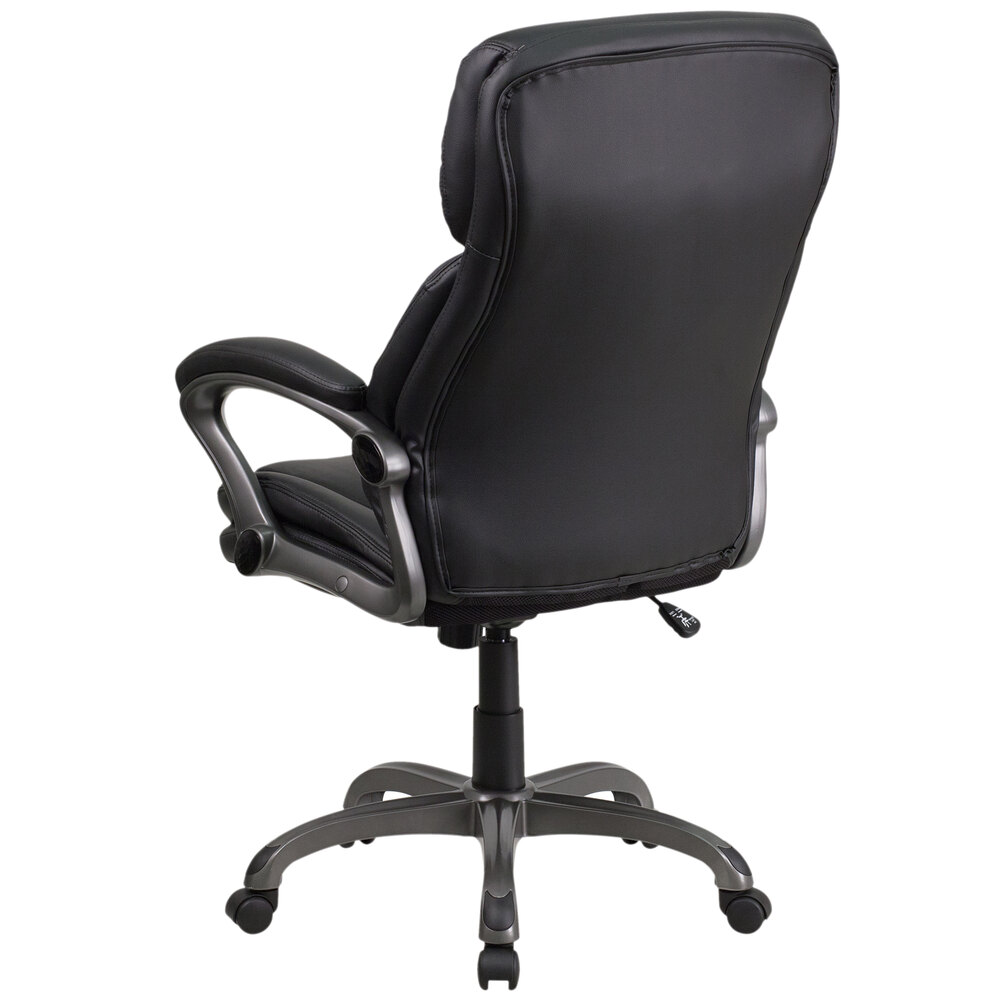 Flash Furniture BT90272HGG HighBack Black Leather Executive Swivel