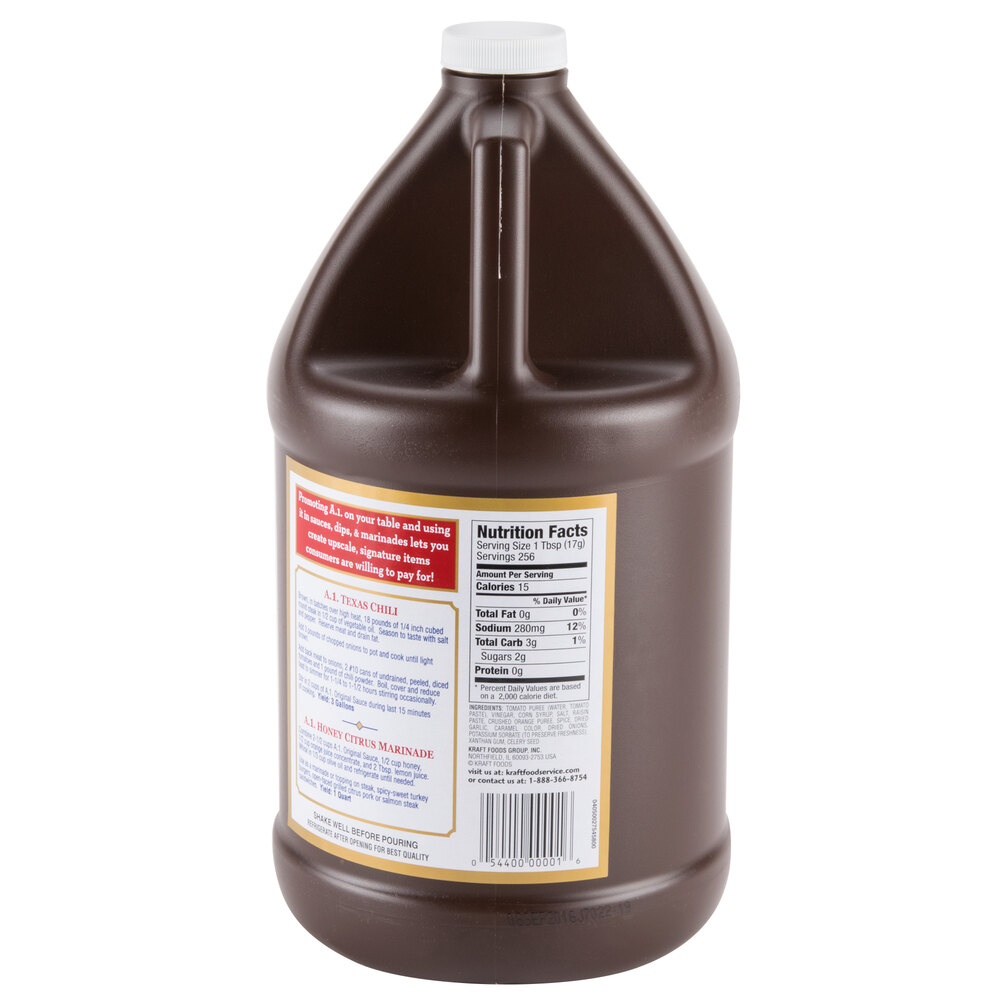 A1 Steak Sauce 1 Gallon