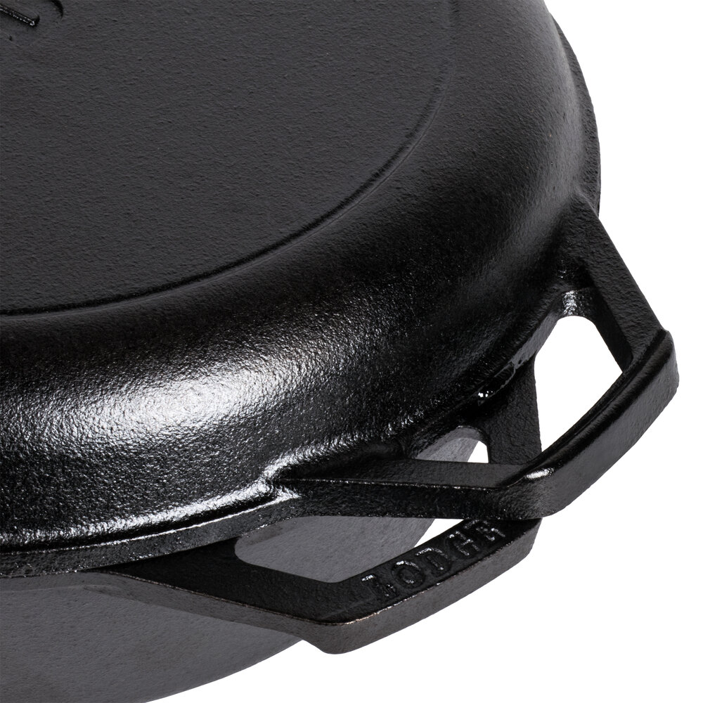 Lodge LCC3 10 3/8" PreSeasoned Cast Iron Skillet / Fryer / Dutch Oven