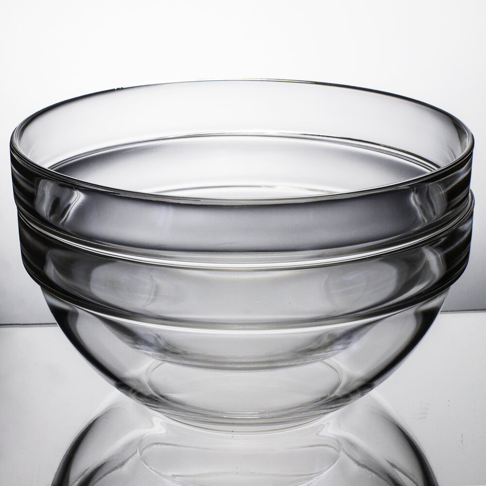 Arcoroc 10027 39 Oz Stackable Glass Ingredient Bowl By Arc Cardinal 24case 4194