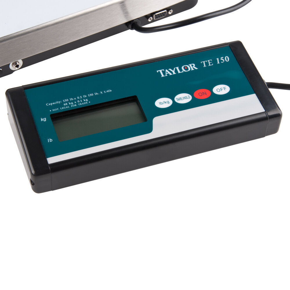 Taylor TE150 150 lb. Digital Receiving Scale with Remote Display