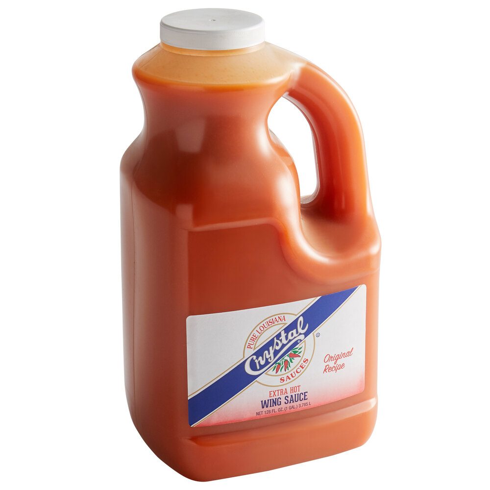 Crystal 1 Gallon Extra Hot Buffalo Wing Sauce 4/Case