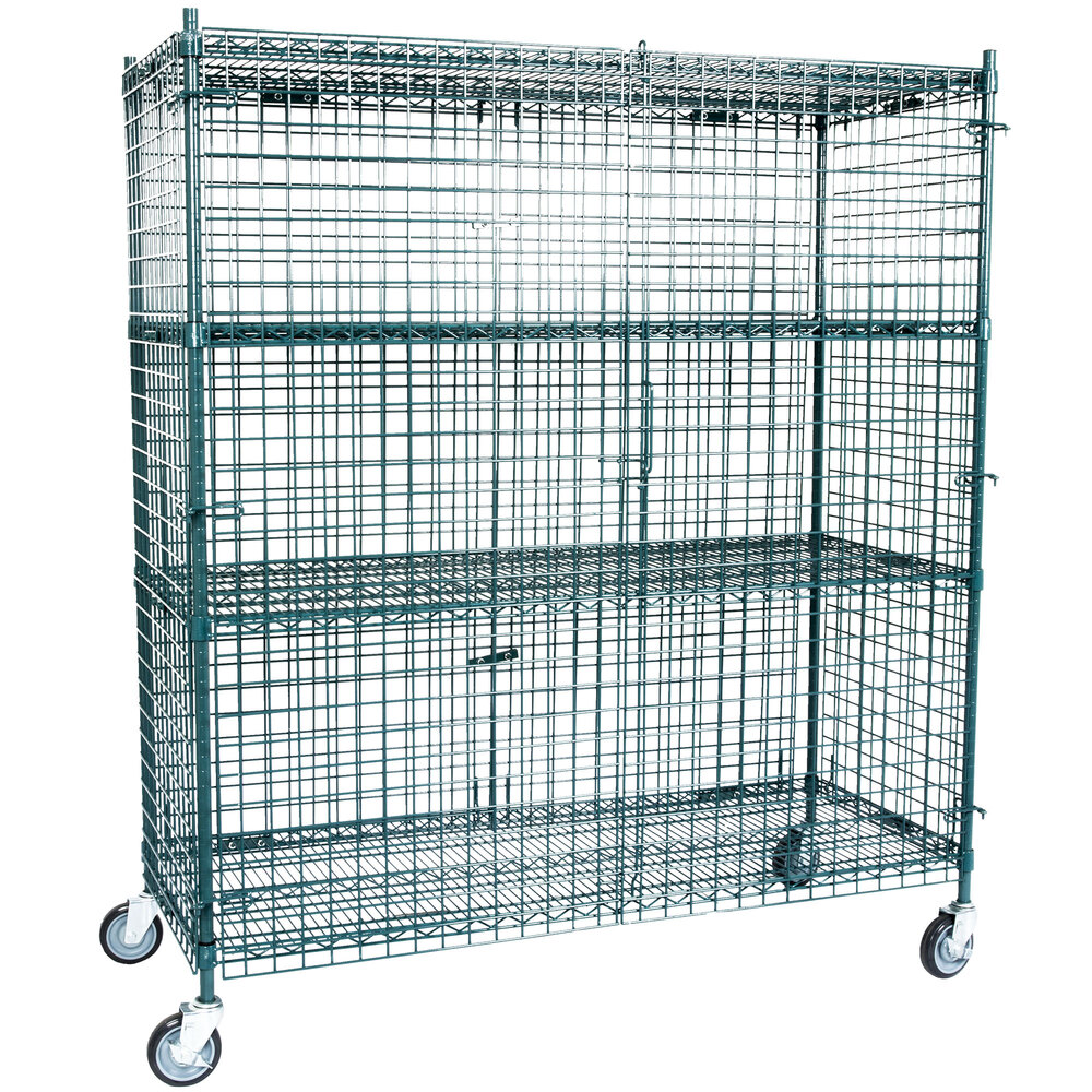 Regency NSF Mobile Green Wire Security Cage Kit -24