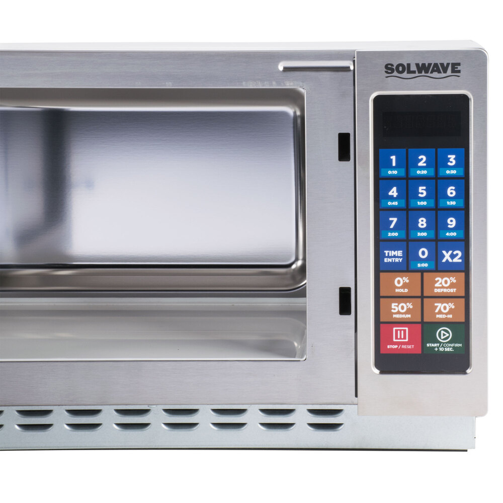 Solwave 1000W Stackable Commercial Microwave with Large 1.2 cu. ft