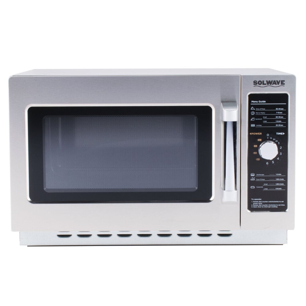 Solwave 1000W Stackable Commercial Microwave with Large 1.2 cu. ft