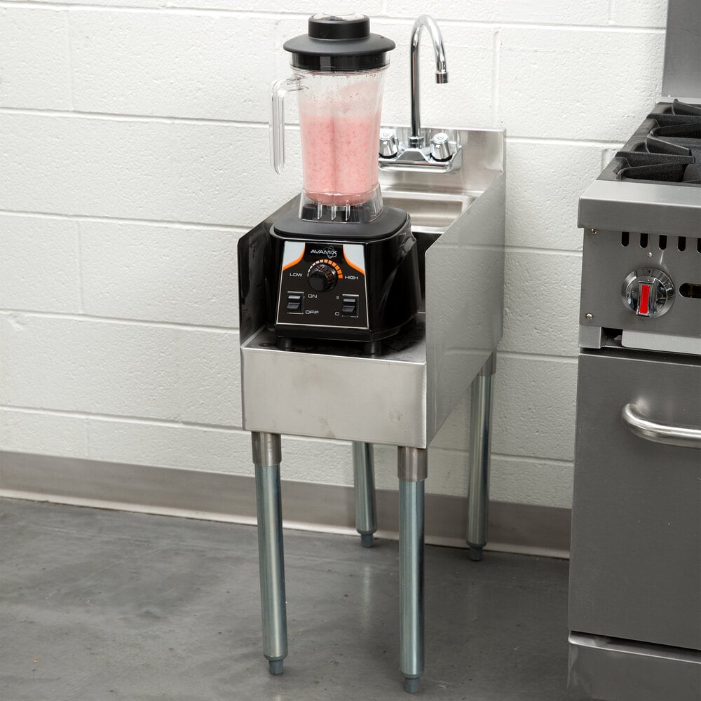 Regency 12" x 23" Stainless Steel Blender Station with Dump Sink