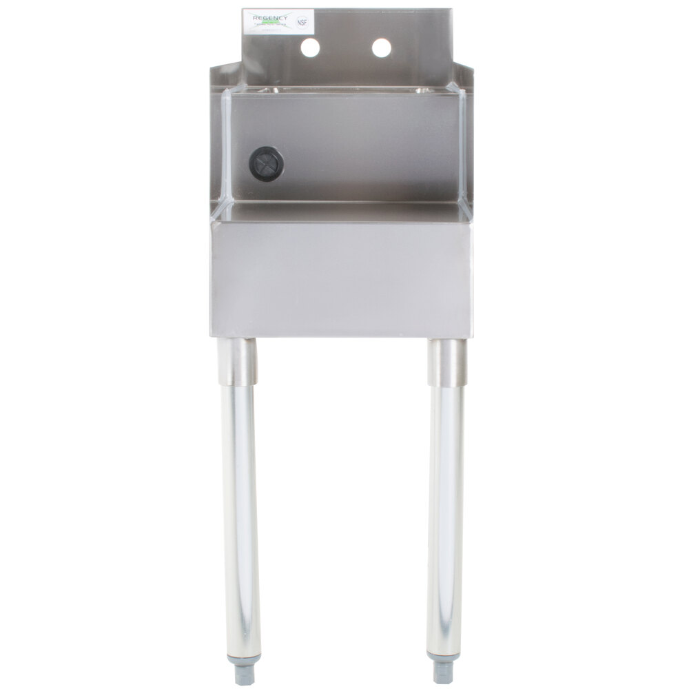 Regency 12" x 23" Stainless Steel Blender Station with Dump Sink