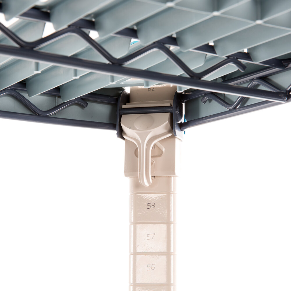 Metro Q456BG3 MetroMax Q Open Grid Shelf Cart with Rubber Casters 21