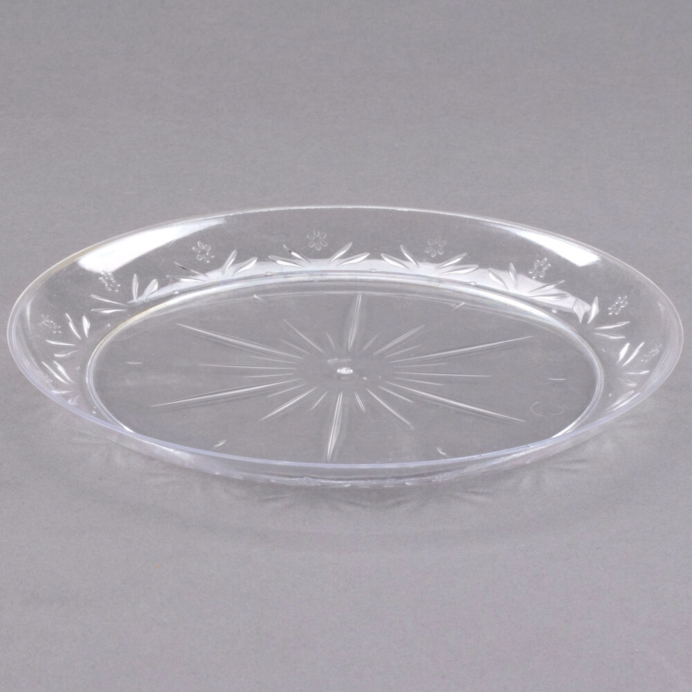 Choice Crystal 7" Clear Plastic Plate 240/Case