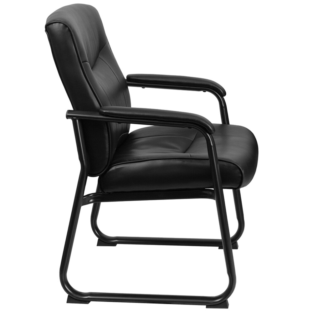 Flash Furniture GO-2136-GG 500 lb. Capacity Big & Tall Black Leather ...