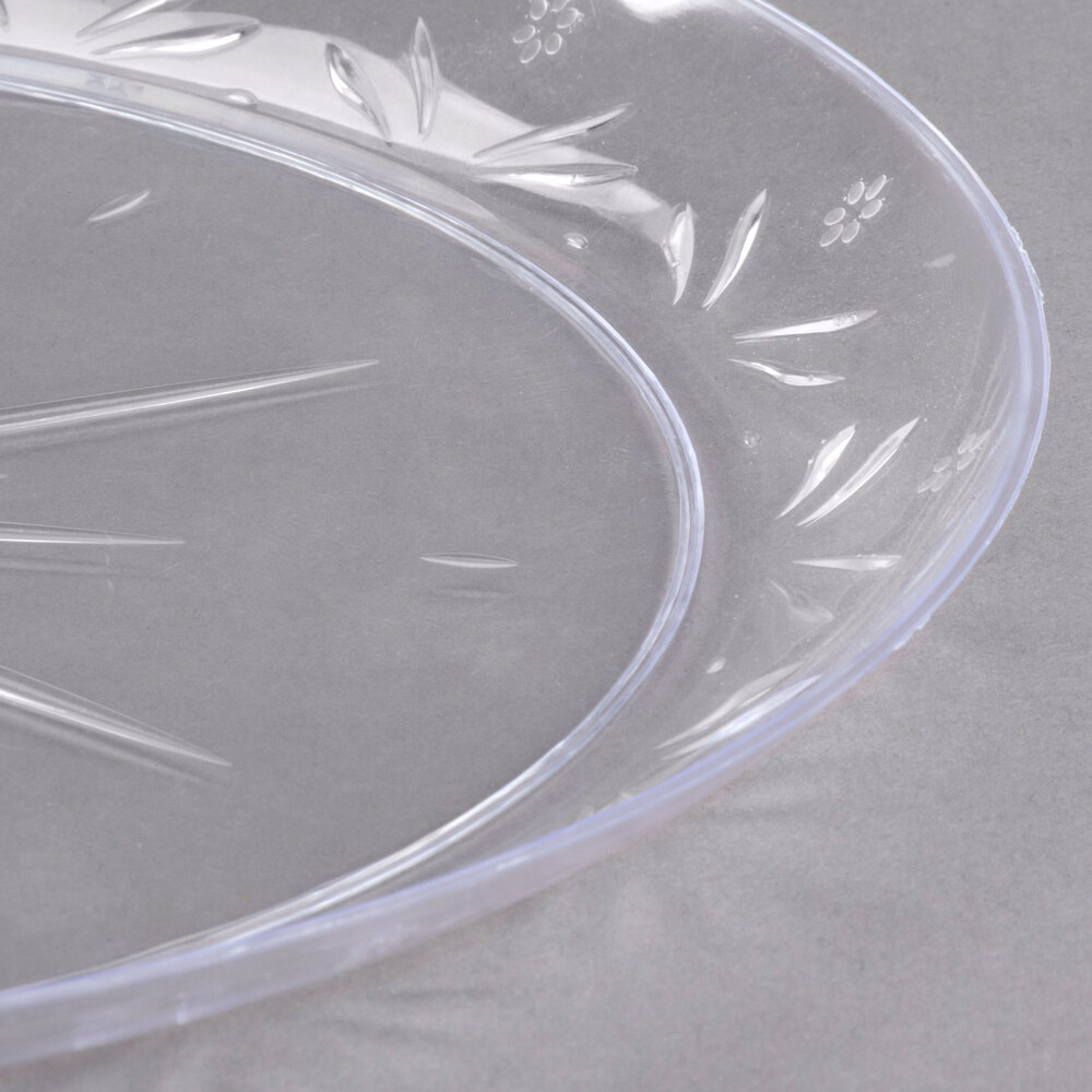 Choice Crystal 10" Clear Plastic Plate 240/Case