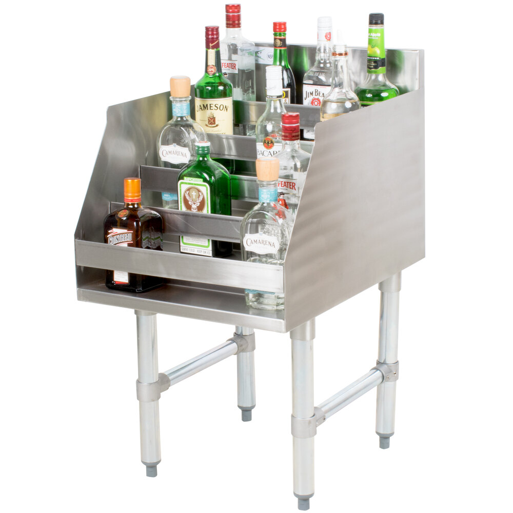Regency 18" FiveTiered Stainless Steel Liquor Display Rack 23" Deep