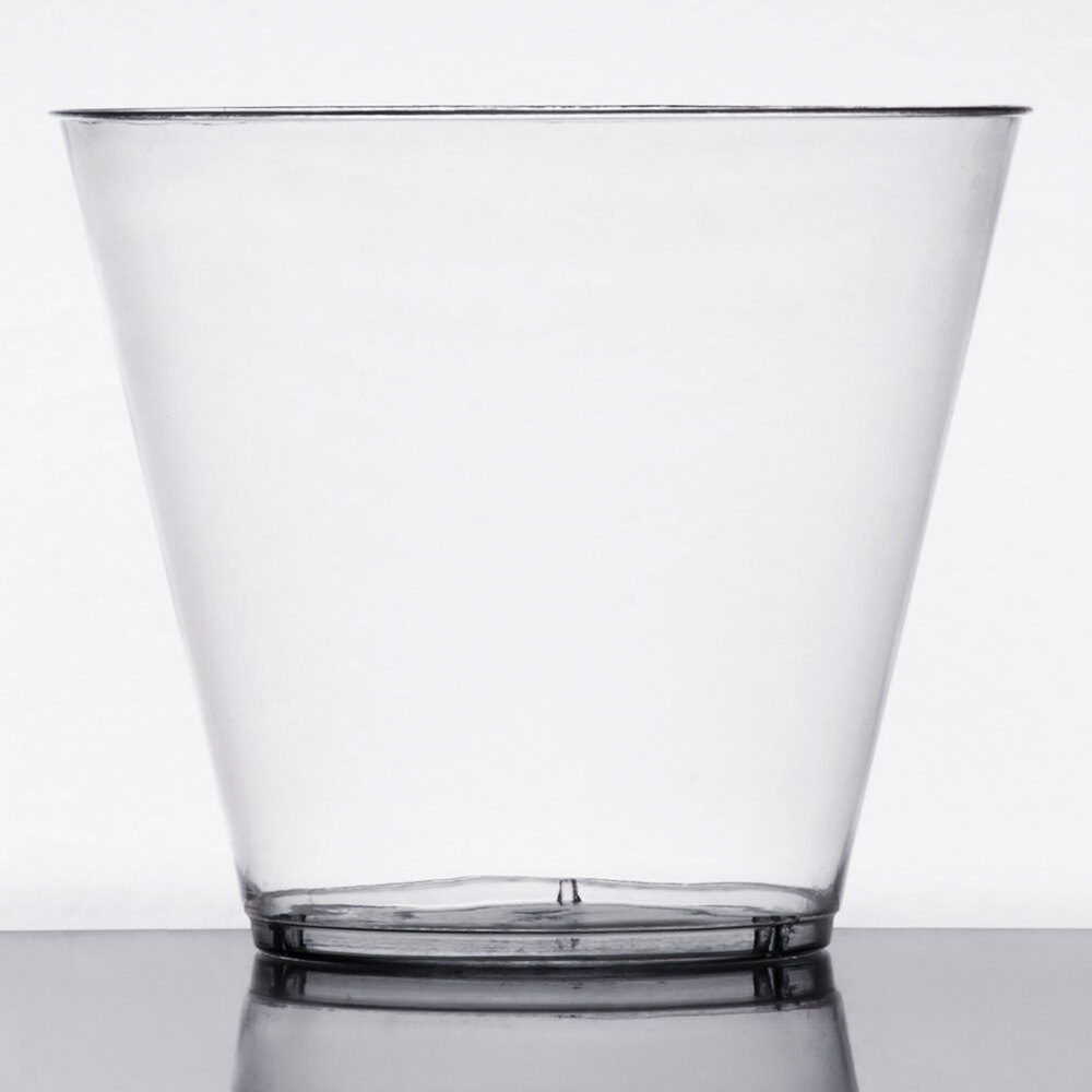 Choice 9 oz. Clear Hard Plastic Tumbler - 500/Case