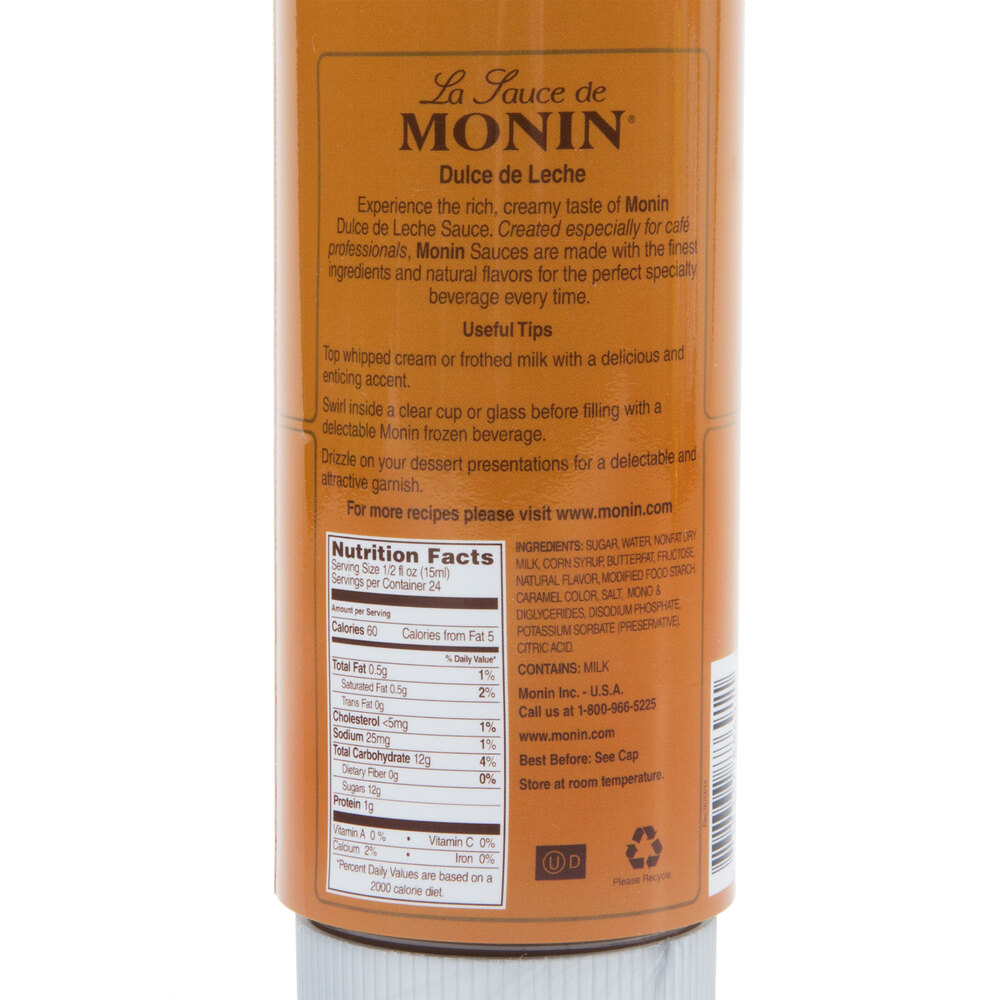 Monin 12 oz. Dulce de Leche Flavoring Sauce