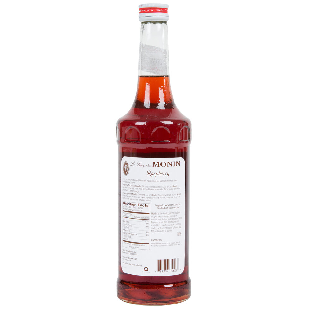 Monin 750 Ml Premium Raspberry Flavoring Fruit Syrup