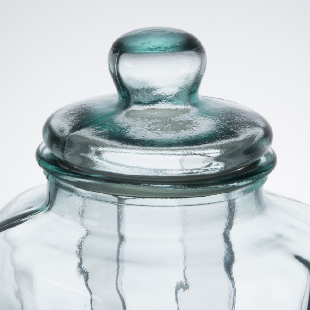 CalMil 3553ICE Glass 2 Gallon Beverage Dispenser with Ice Chamber 9