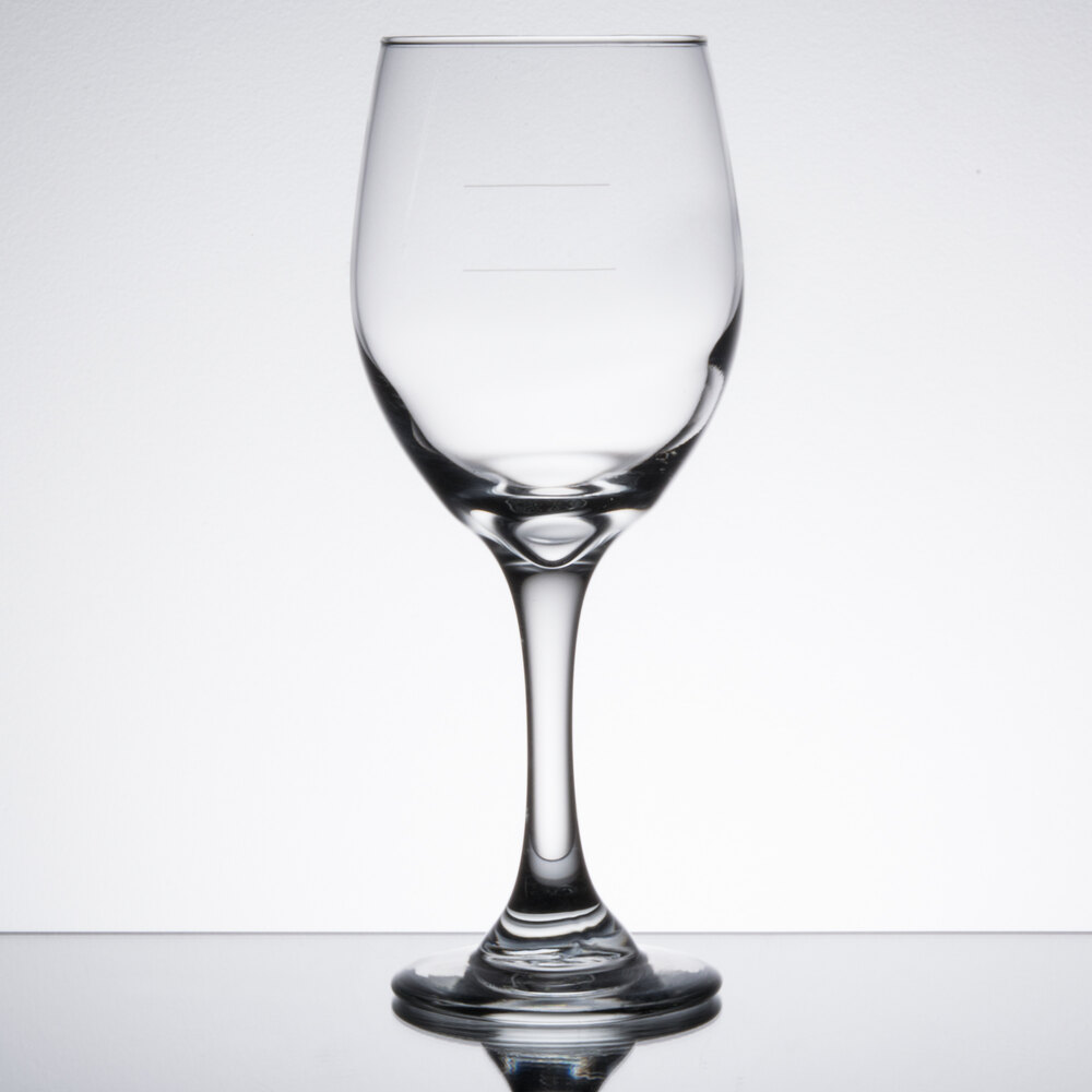 Libbey 30111178N Perception 14 oz. Wine Goblet with Pour Lines 24/Case