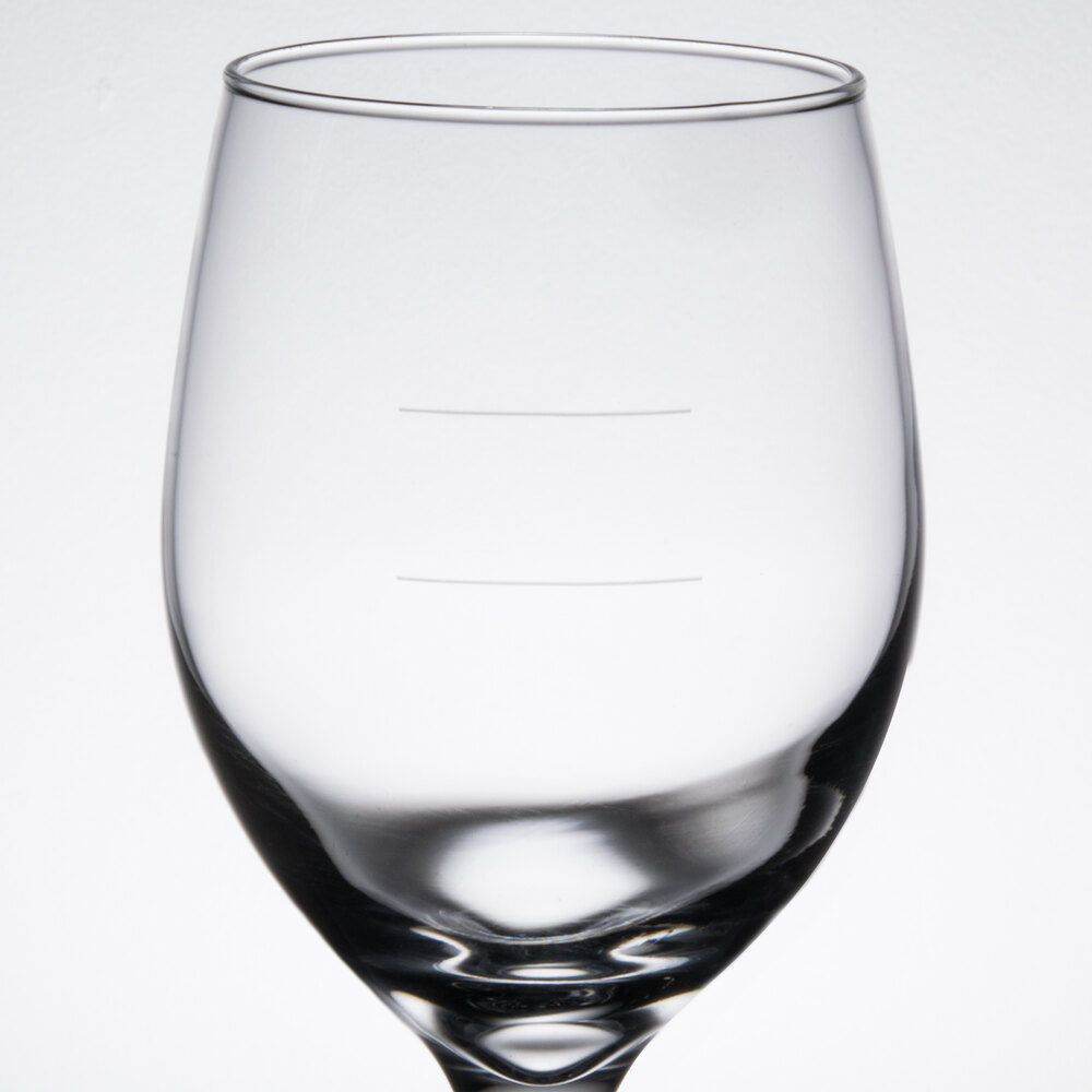 Libbey 30111178N Perception 14 oz. Wine Goblet with Pour Lines 24/Case