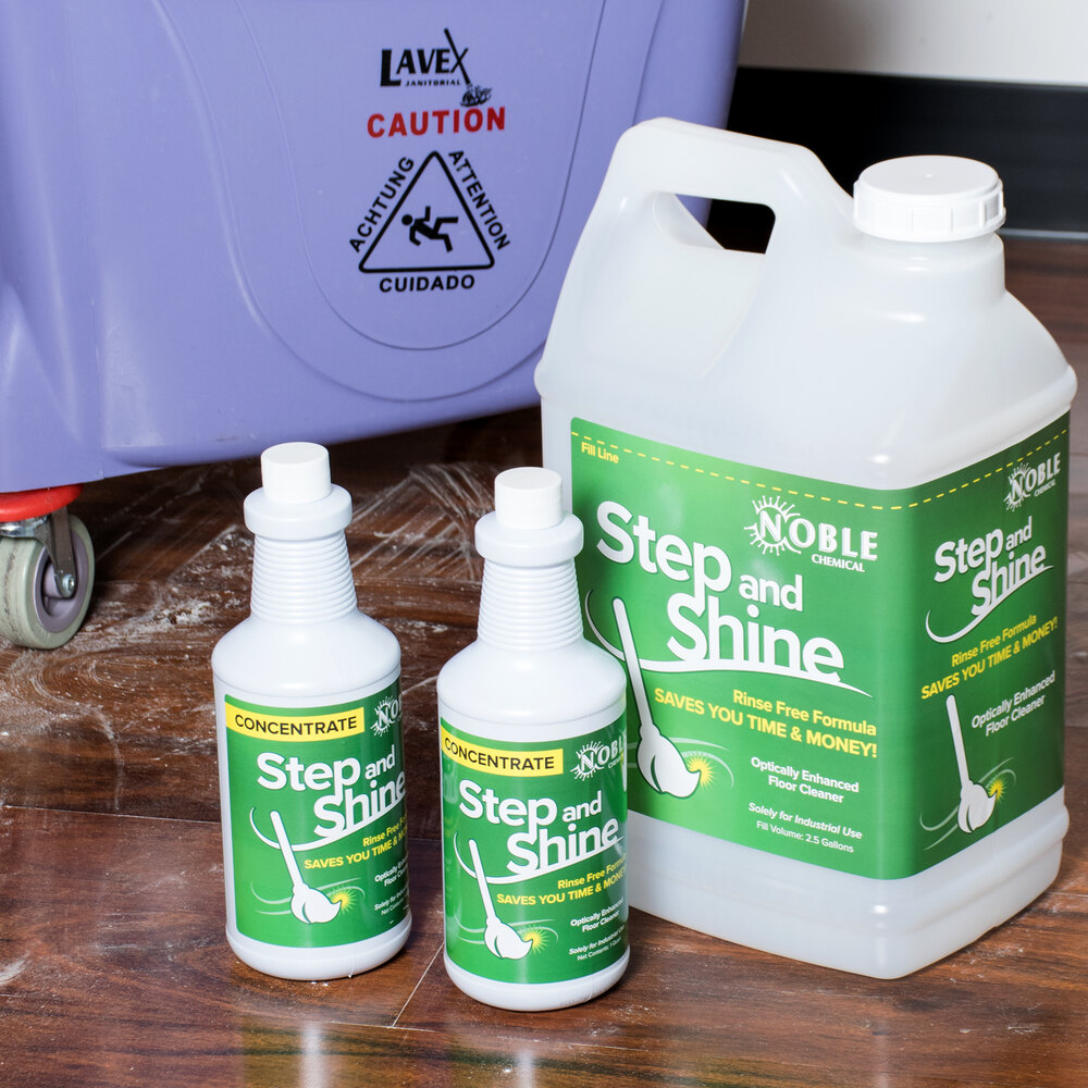 Noble Chemical Step and Shine Concentrated Floor Cleaner Kit
