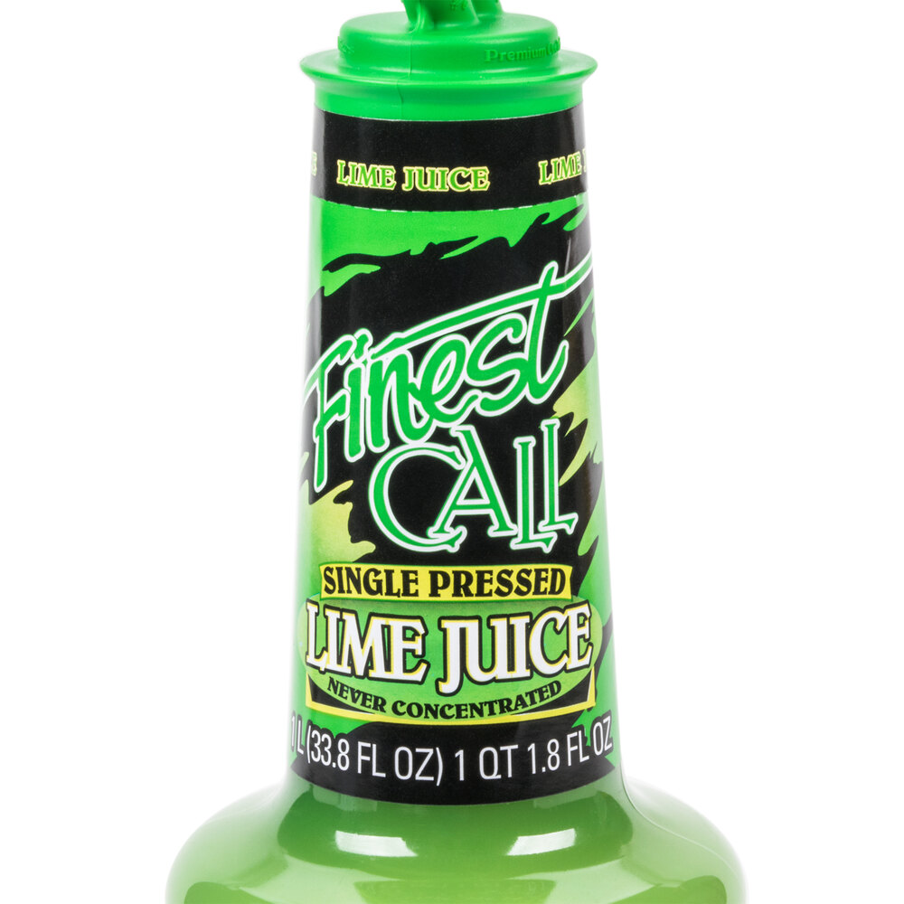 Finest Call 1 Liter Premium Single Pressed Lime Juice