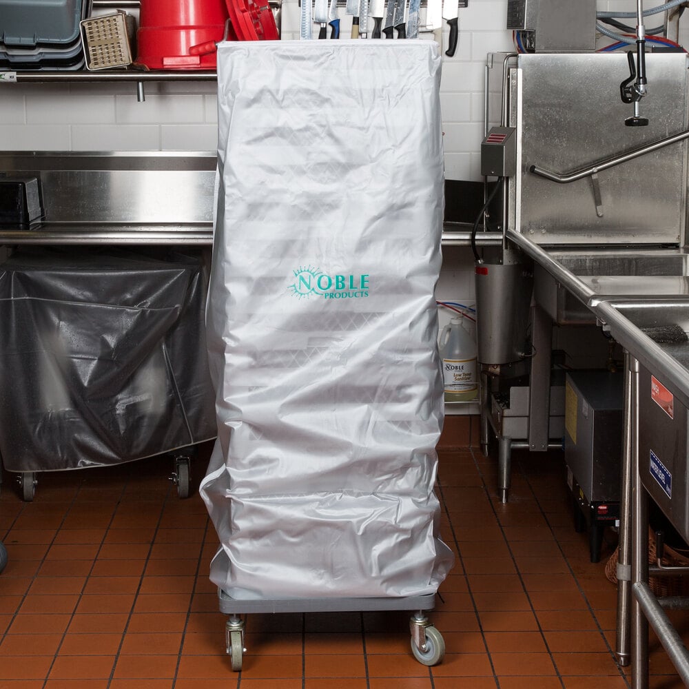 Noble Products 60" Translucent Vinyl Glass Rack Dust Cover with Zipper