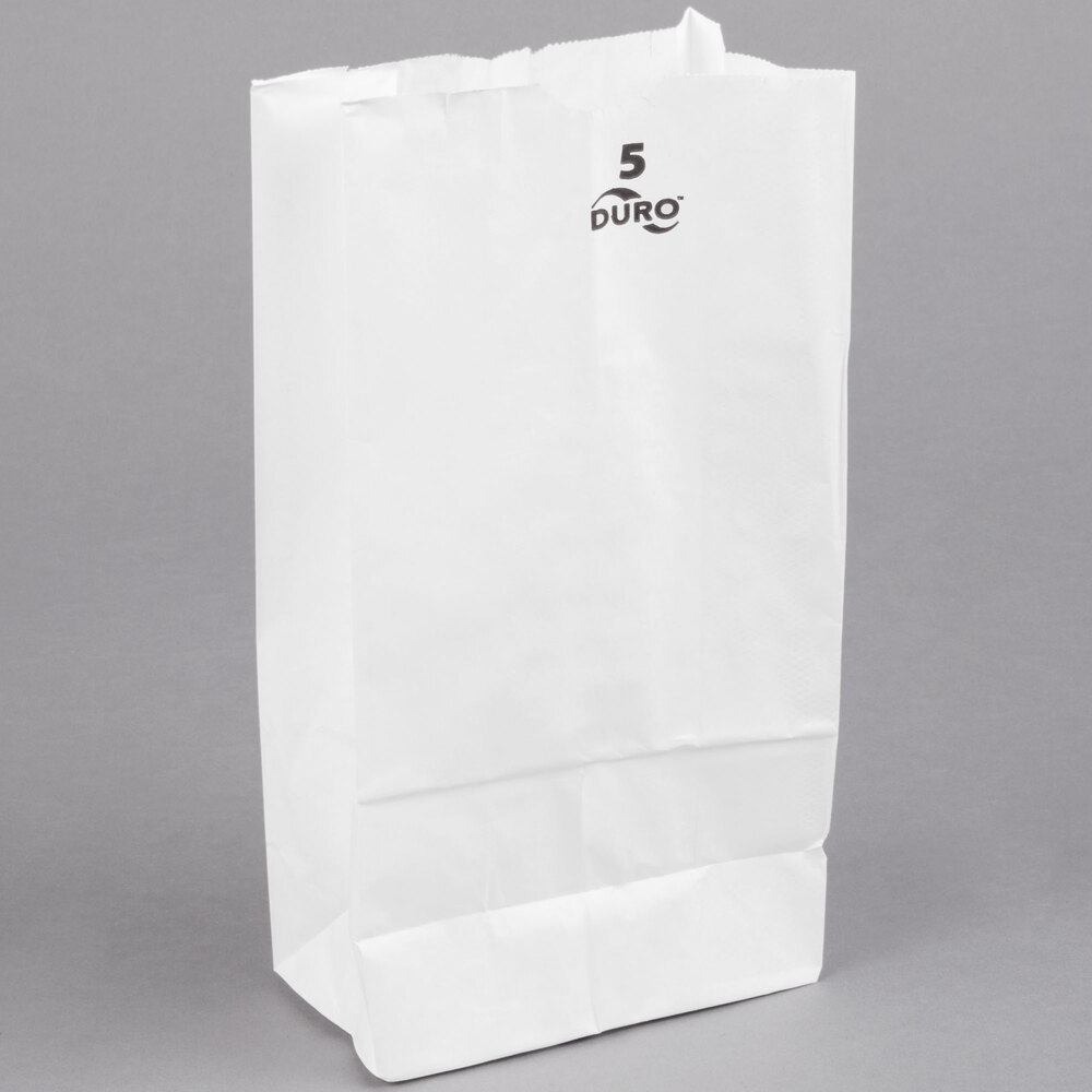 White Paper Bags Lunch Webstaurant White Paper Bag 500 Bundle